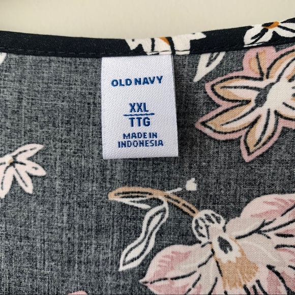 Like New Old Navy Floral A-Line Dress - Picture 4 of 9